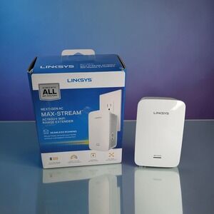 Linksys RE7000 Max-Stream AC1900+ Dual-Band WiFi Range Extender White